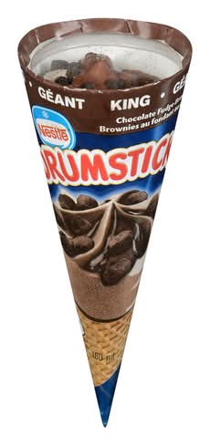Nestlé cornet brownies au fondant au chocolat drumstick (180 ml) - drumstick chocolate fudge brownie (180 ml)