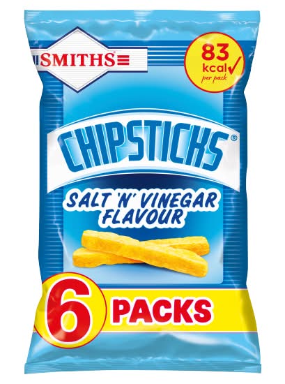 Smith's Chipsticks Salt & Vinegar Multipack Snacks (17g)