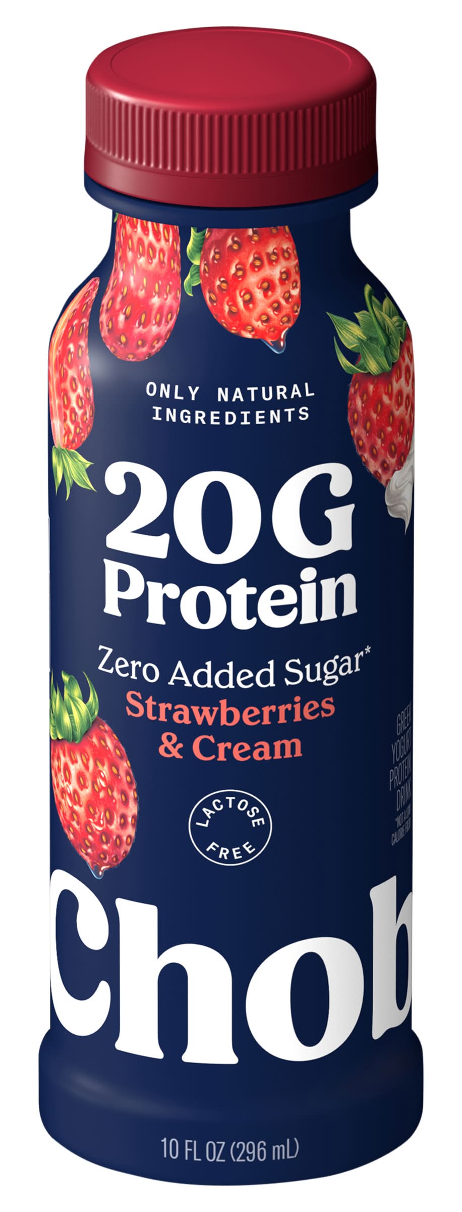 Chobani Lowfat Greek Yogurt Drink, Strawberry Cream (10 fl oz)