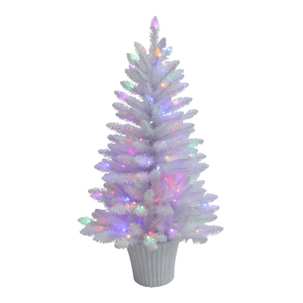 Holiday Living 4-ft White Pine Pre-lit LED Artificial Christmas Tree | W14M0271