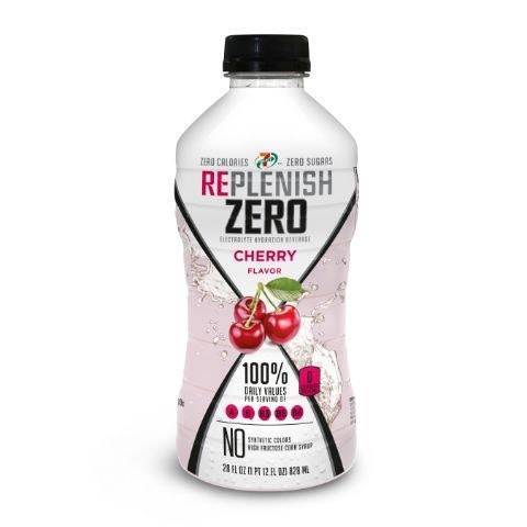 7-Select Replenish Zero Cherry (28oz plastic bottle)