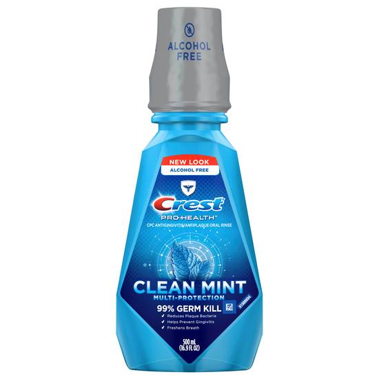 Crest Pro-Health Alcohol Free Clean Mint Mouthwash
