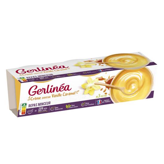 Gerlinea - Gerlinéa coupelle de crème saveur vanille repas minceur