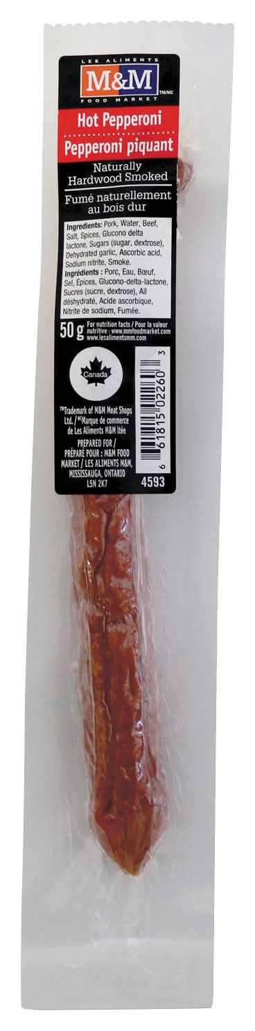 M&M Pepperoni Stick Hot 50G 88764