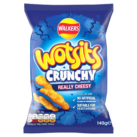 Walkers Wotsits Crunchy Really Cheesy Snacks Crisps
