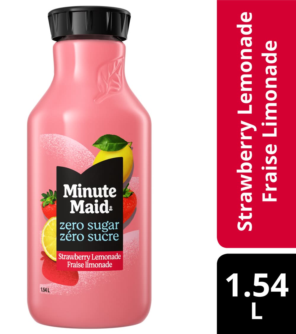 Minute Maid Zero Sugar Juice, Strawberry Lemonade (1.54 L)