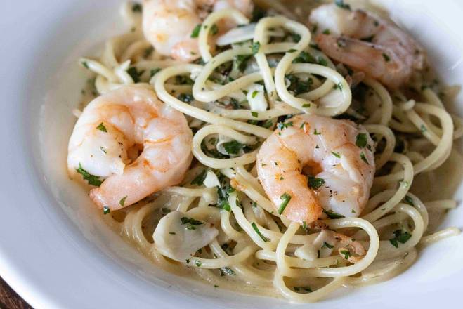 Shrimp Scampi Spaghetti