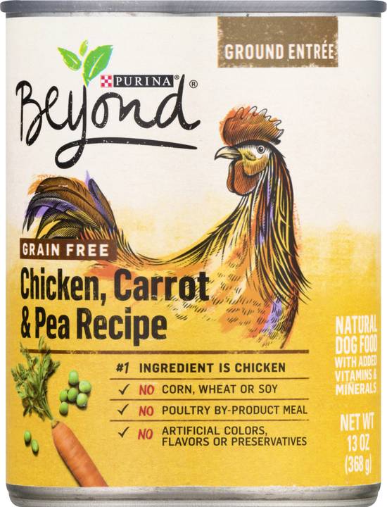 Beyond Purina Chicken Carrot & Pea Recipe Ground Entree Dog Food