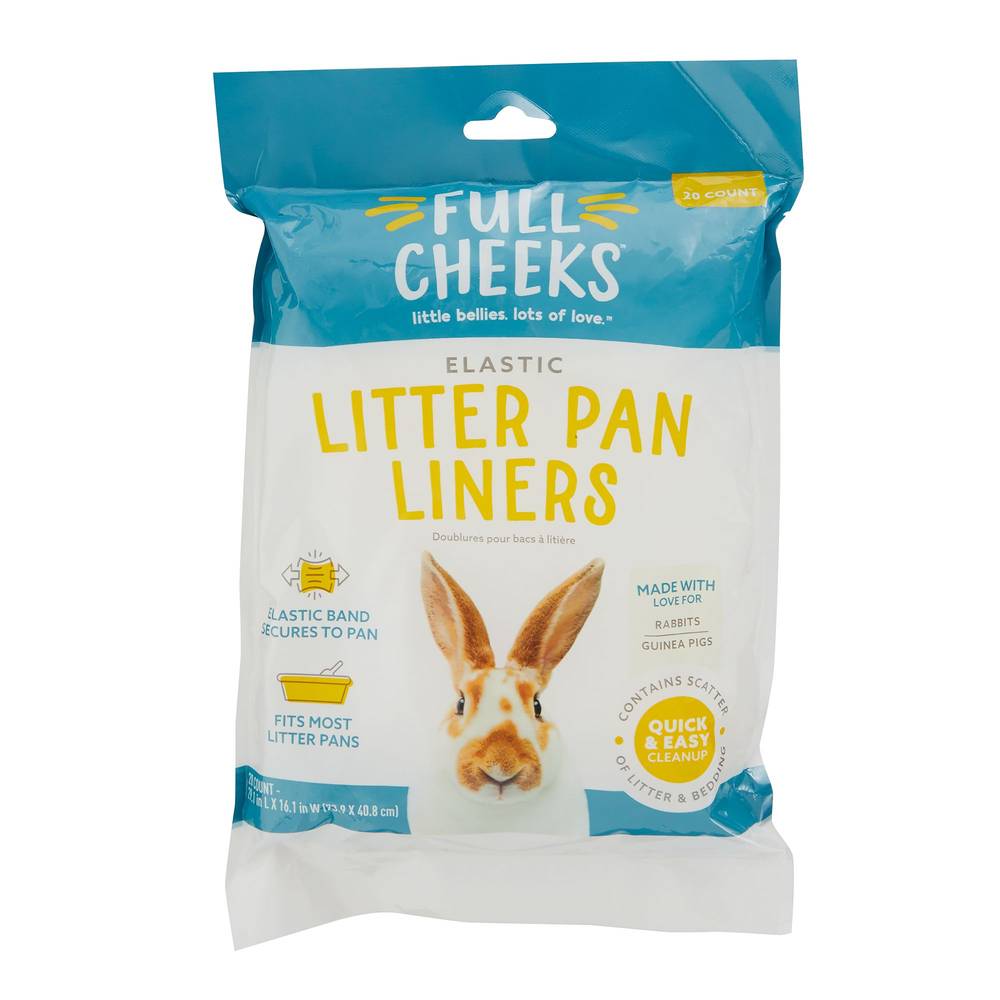 Full Cheeks™ Small Pet Elastic Litter Pan Liners (Size: 20)