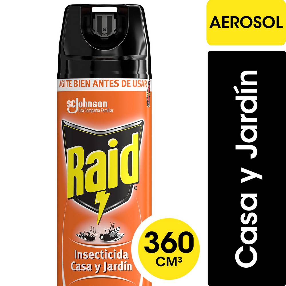 Raid insecticida casa y jardín