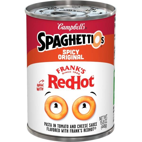 Campbell's Spaghettios Canned Pasta (spicy)