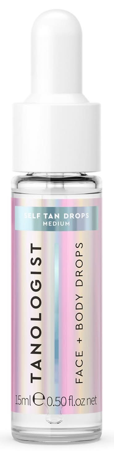 Tanologist Self Tan Face + Body Drops, Medium (0.5 fl oz)