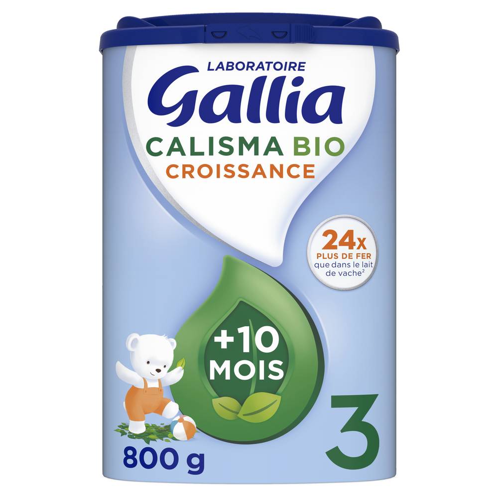 Laboratoire Gallia - Calisma lait bébé en poudre croissance bio 3ème âge à partir de 10 mois