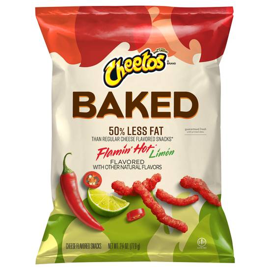 Cheetos Flamin' Hot Baked Cheese Snacks (limon)
