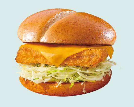 起司鱈魚漢堡 American Burger with Cod Fish and Cheese