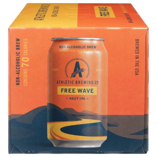 Athletic Brewing Co Free Wave Hazy IPA 6 Pack Cans