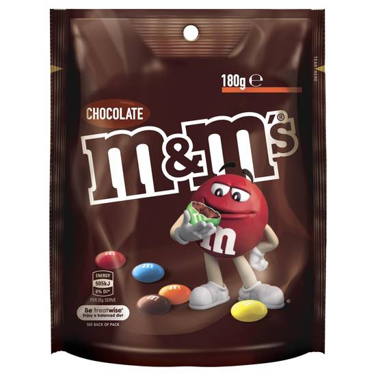 M&m's Milk Chocolate Medium Bag 180g