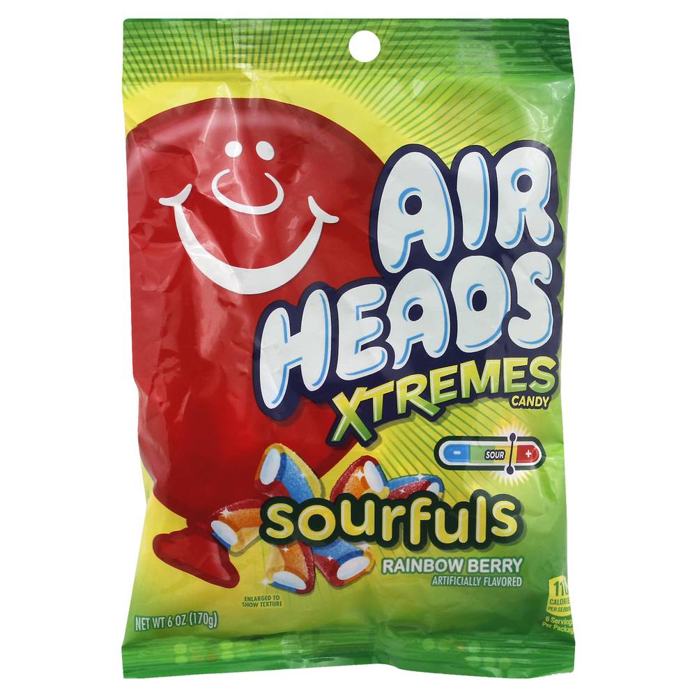 Airheads Xtremes Sourfuls Rainbow Candy, Berry (6 oz)