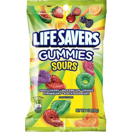 Life Savers Sours Gummies Candy Bag