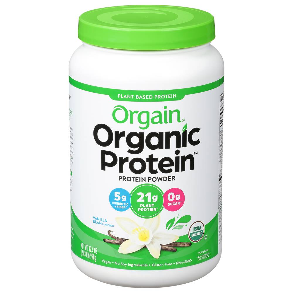 Orgain Organic Protein Powder, Vanilla Bean (32.4 oz)