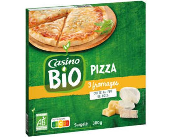 Pizza 3 Fromages Bio 380g Casino