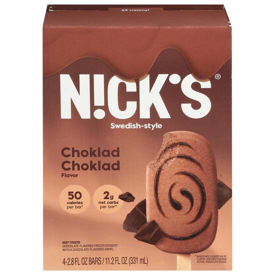 Nick’s Swedish Style Choklad Choklad Frozen Dessert (4 ct)