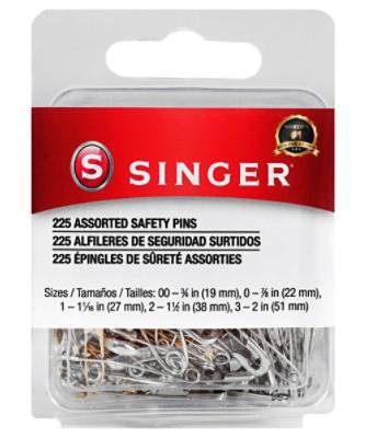 Singer Safety Pins Value Pack - 225 Ct