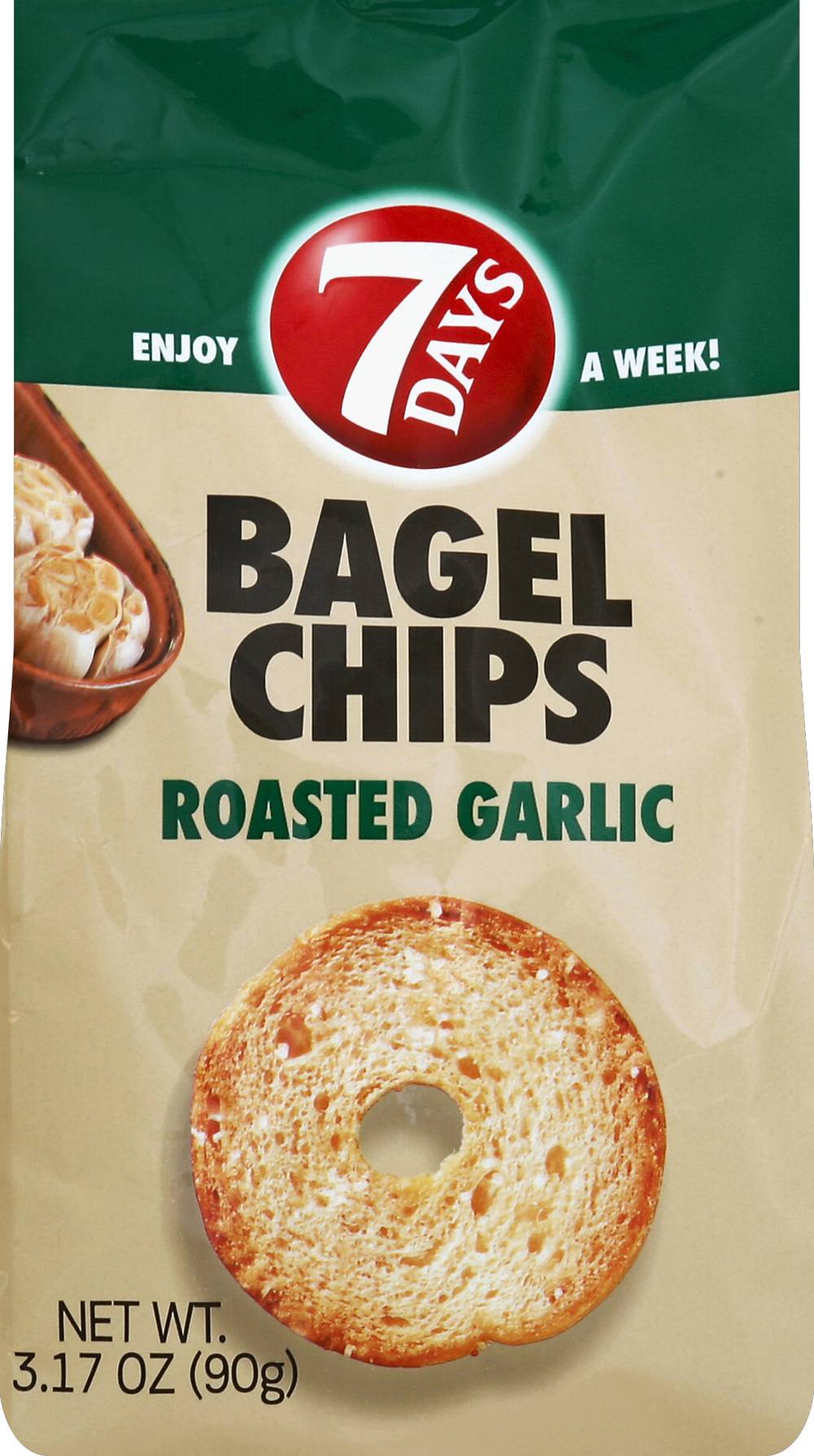 7Days Roasted Garlic Bagel Chips (3.2 oz)