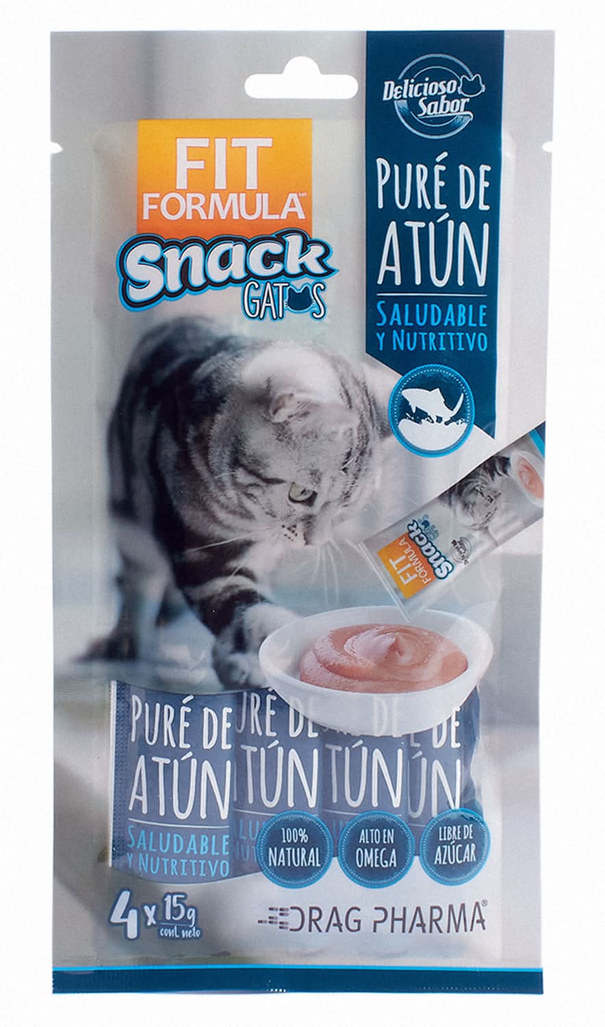 Fit Formula · Snack puré de atún para gatos (4 x 15 g)