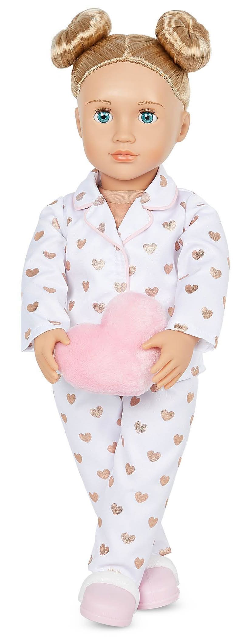 Our Generation Serenity With Heart Polka Dot Pajama Outfit Party Doll, 18"