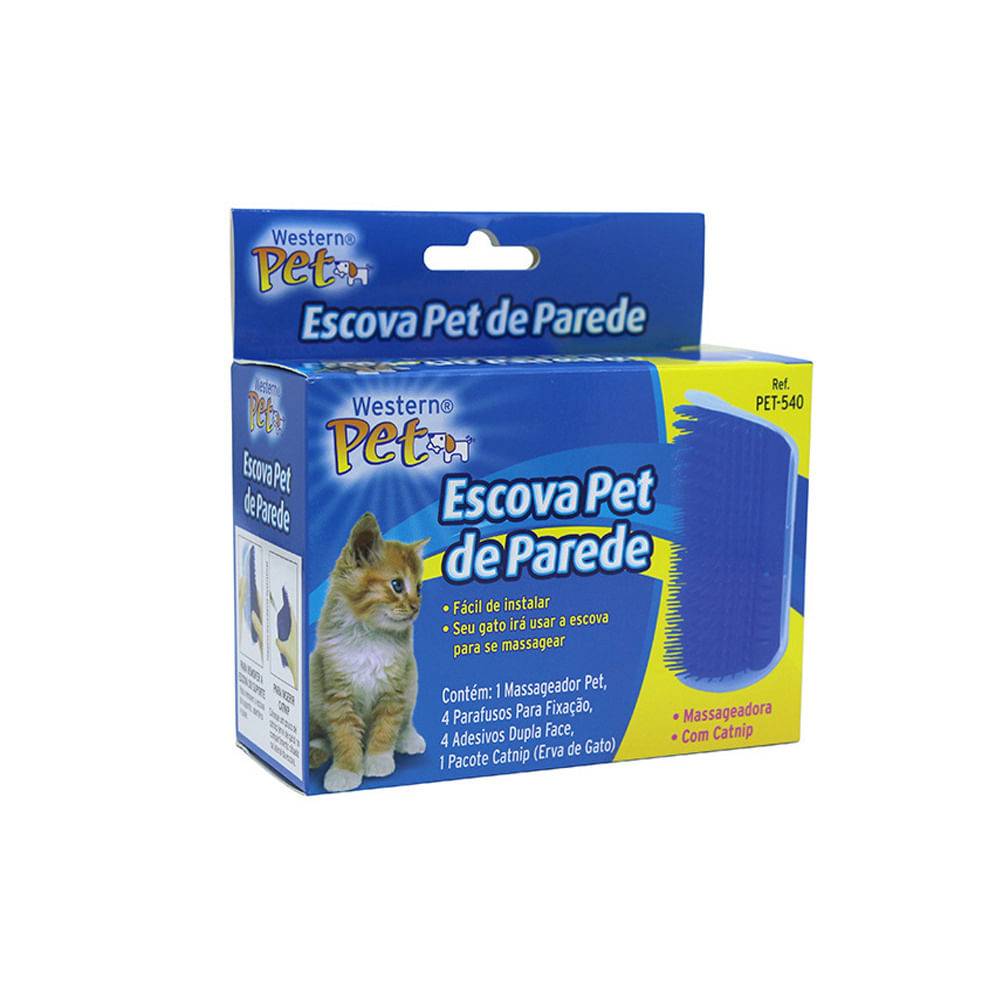 Western · Escova massageadora com catnip