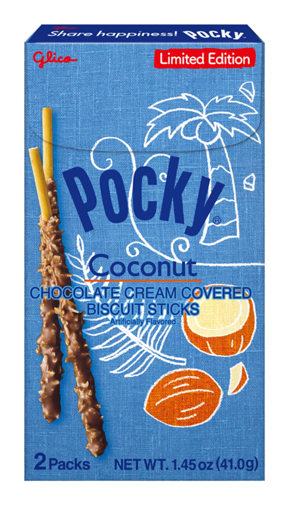 Pocky® Limited Edition Coconut Biscuit Sticks 2-Pack