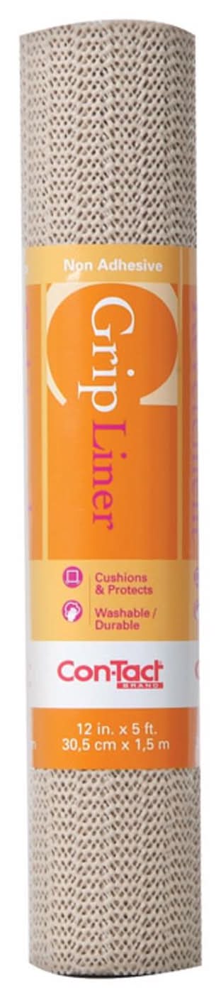 Con-Tact Grip 5 Ft. L X 12 In. W Taupe Non-Adhesive Shelf Liner