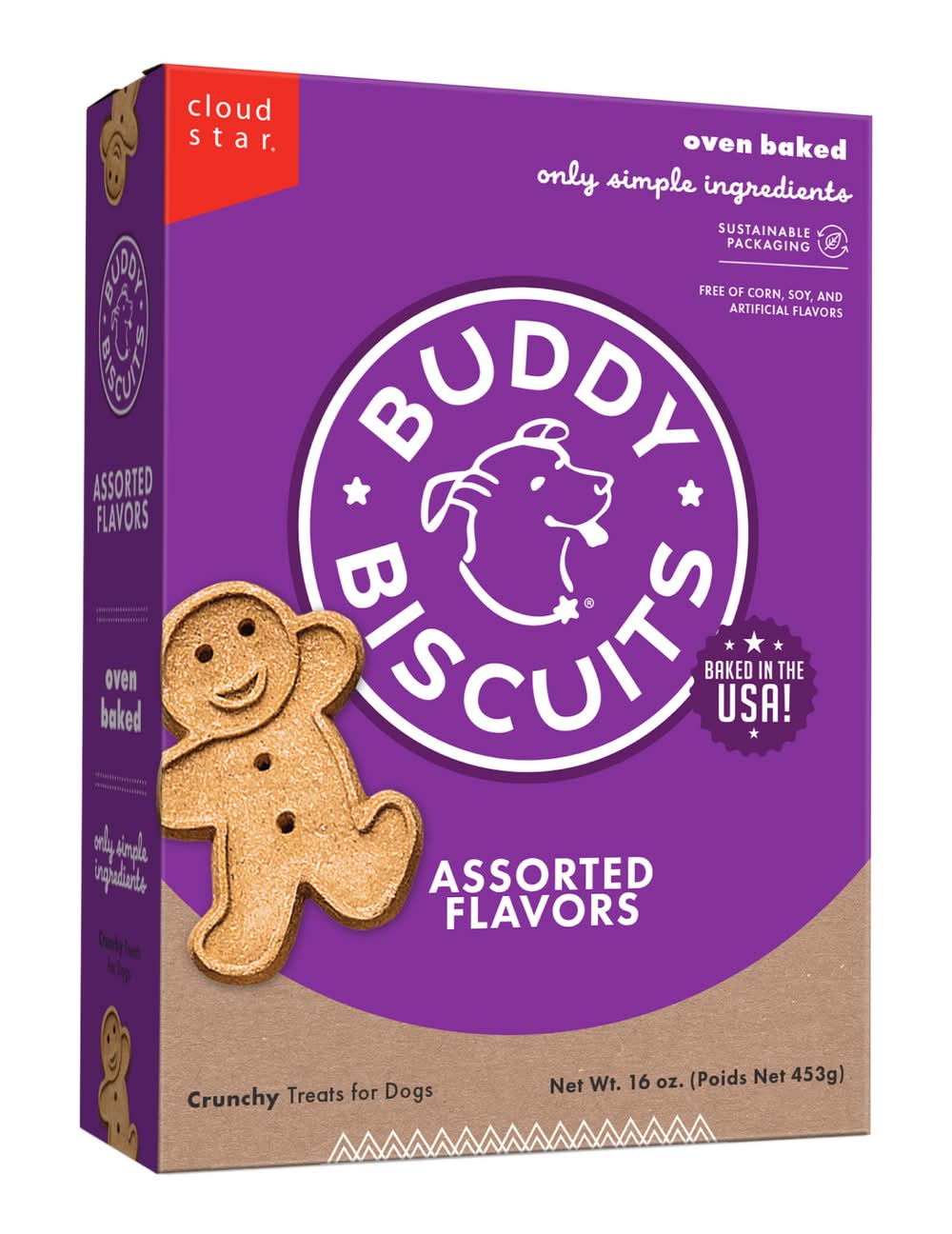 Buddy Biscuits Crunchy Assorted Flavors Dog Treats (1 lbs)