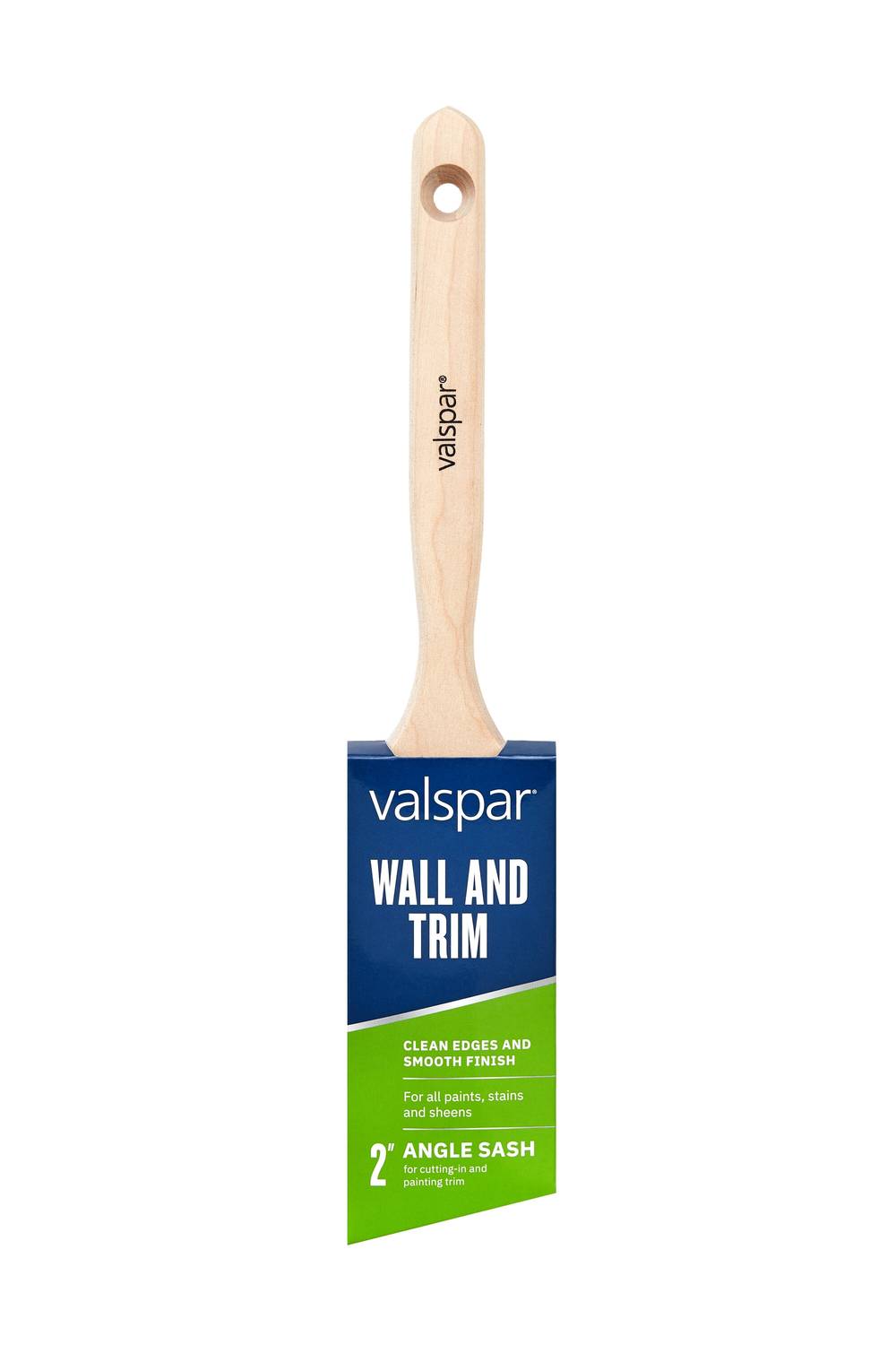 Valspar 2-in Reusable Natural Bristle Angle Paint Brush (General Purpose Brush) | 882540200