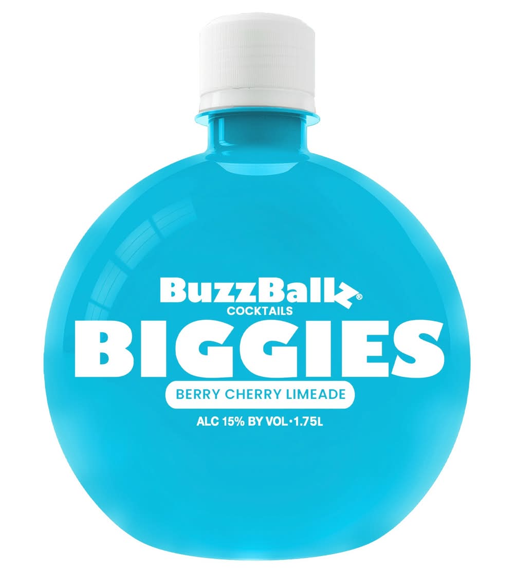 BuzzBallz Biggies Flavored Cocktail, Berry Cherry Limeade (1.75 L)