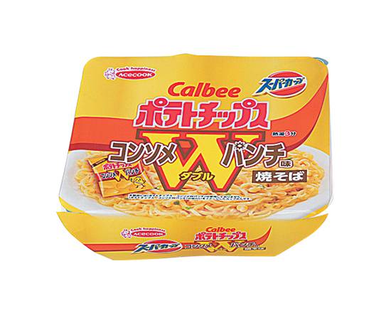 【カップ麺】エース SCカルビーコンソメWパンチ味焼そば