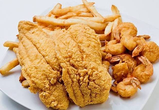 2 PCS of Fish & 5 PCS Shrimp Combo (Seafood Special)