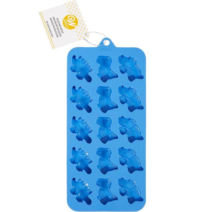 Party City Dinosaur Silicone Candy Mold, 4" x 8.2"