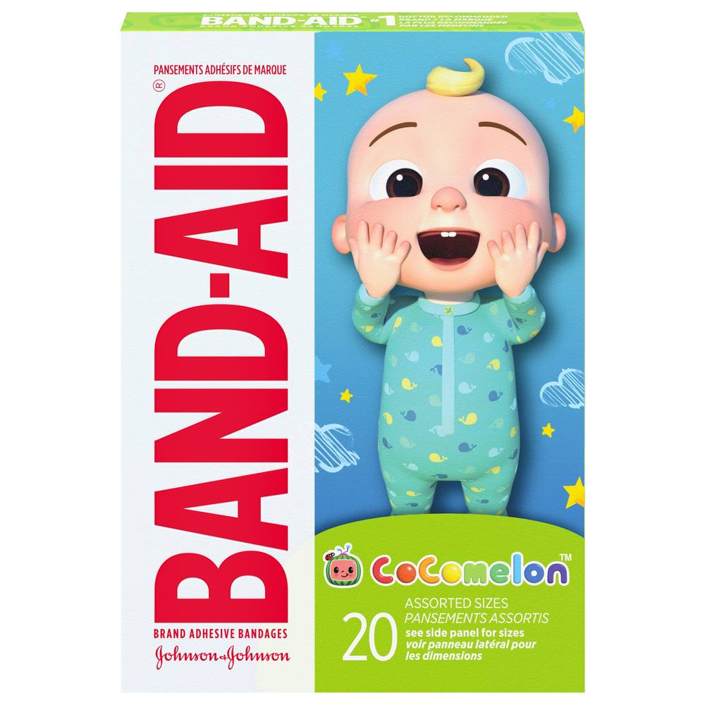 Band-Aid Cocomelon Brand Bandages For Kids (20 ct)