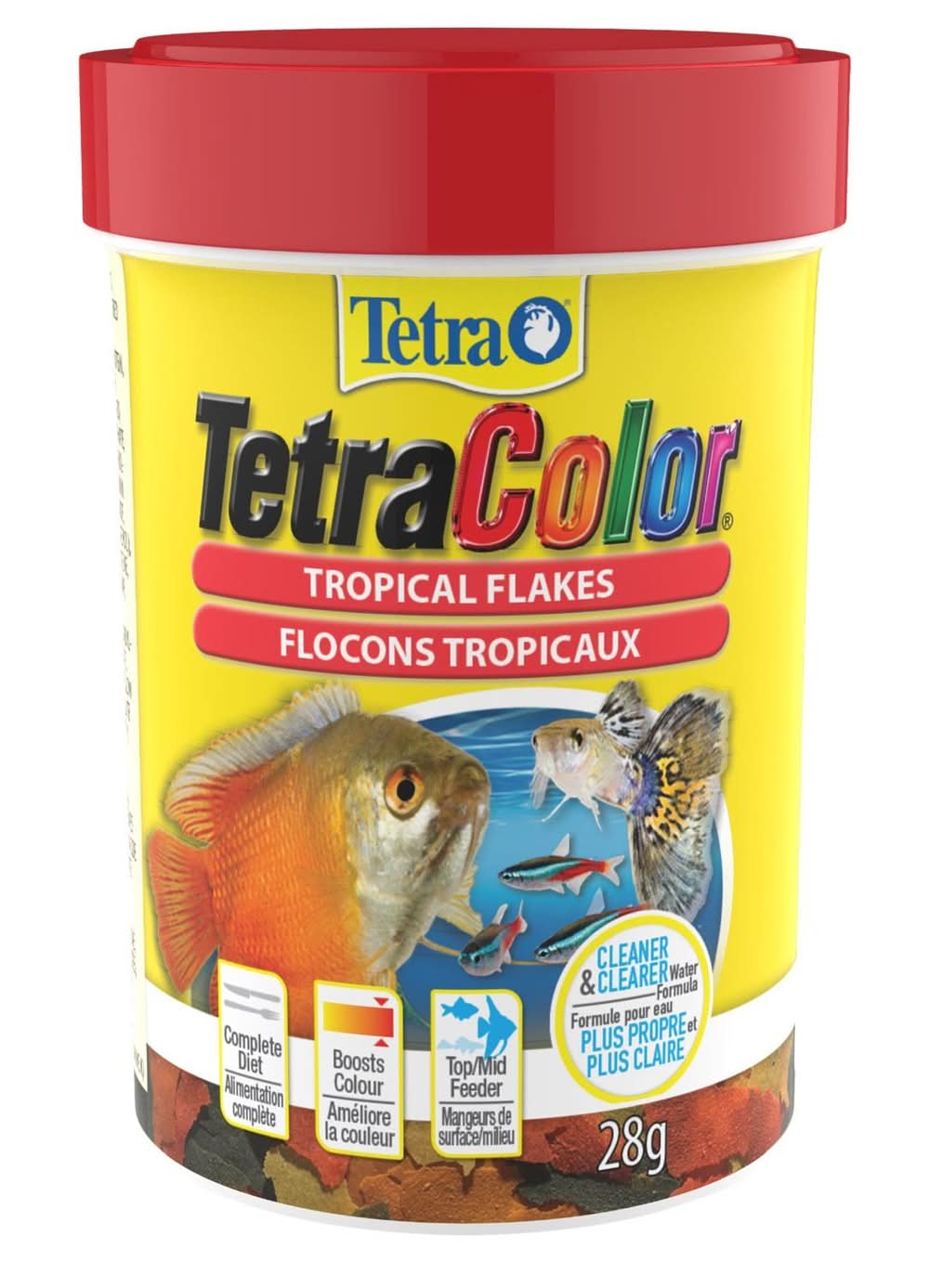 Tetra TetraColor Tropical Flakes Fish Food, 1 oz