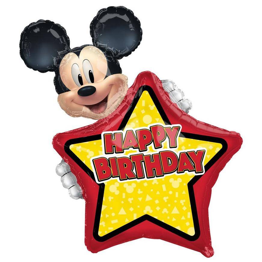 Uninflated Giant Personalized Mickey Mouse Forever Birthday Balloon
