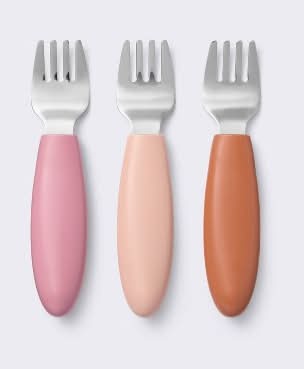 Cloud Island Stainless Steel Forks, Assorted (3 ct)