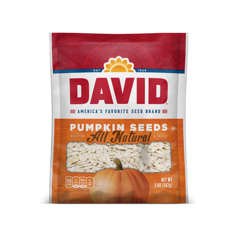 David All Natural Pumpkin Seeds, Roasted & Salted (5 oz)