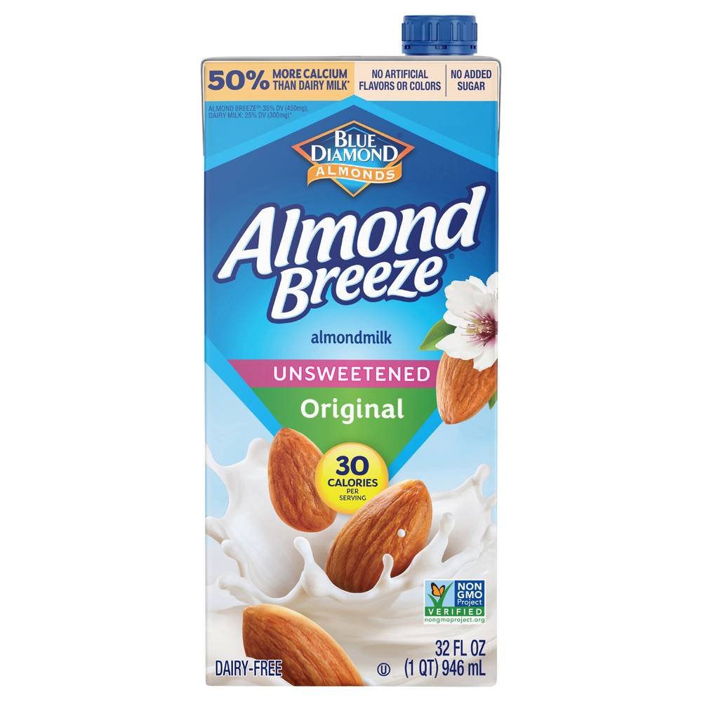 Almond Breeze Unsweetened Original Almondmilk (32 fl oz)