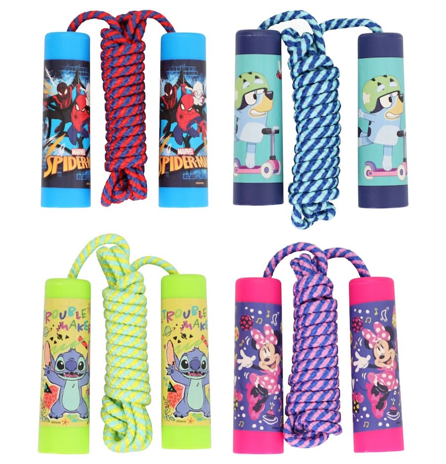 Hedstrom Licensed Character Braided Jump Ropes, 84 in, Assorted