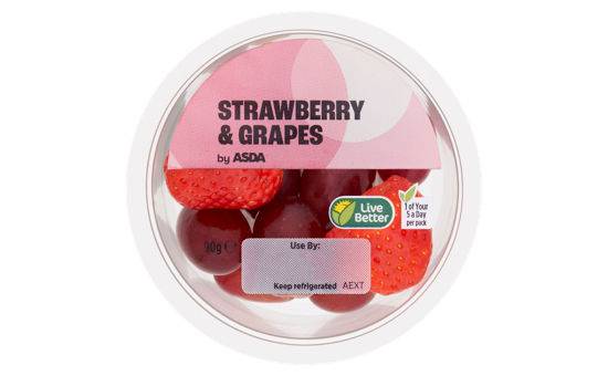 Asda Strawberry & Grapes 90g