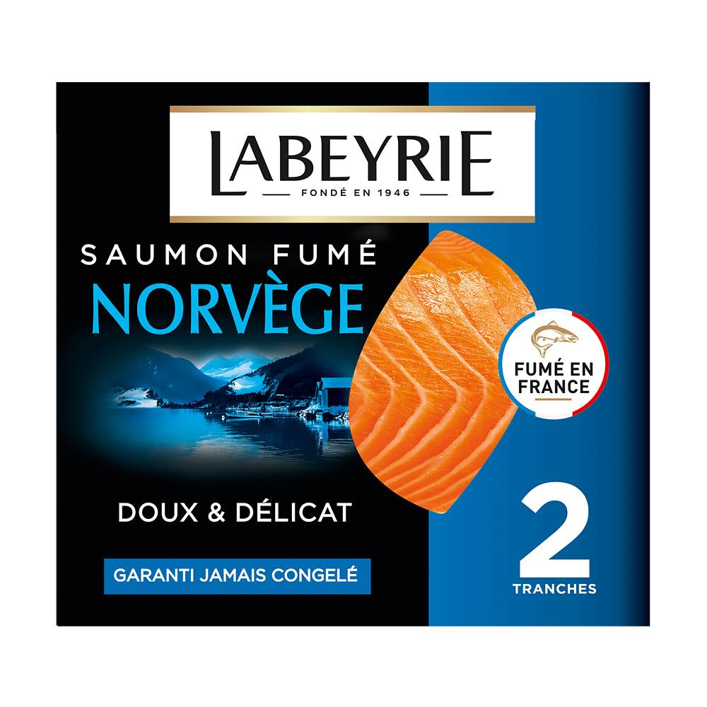 Labeyrie - Saumon fumé le Norvège tranches (2 pièces )
