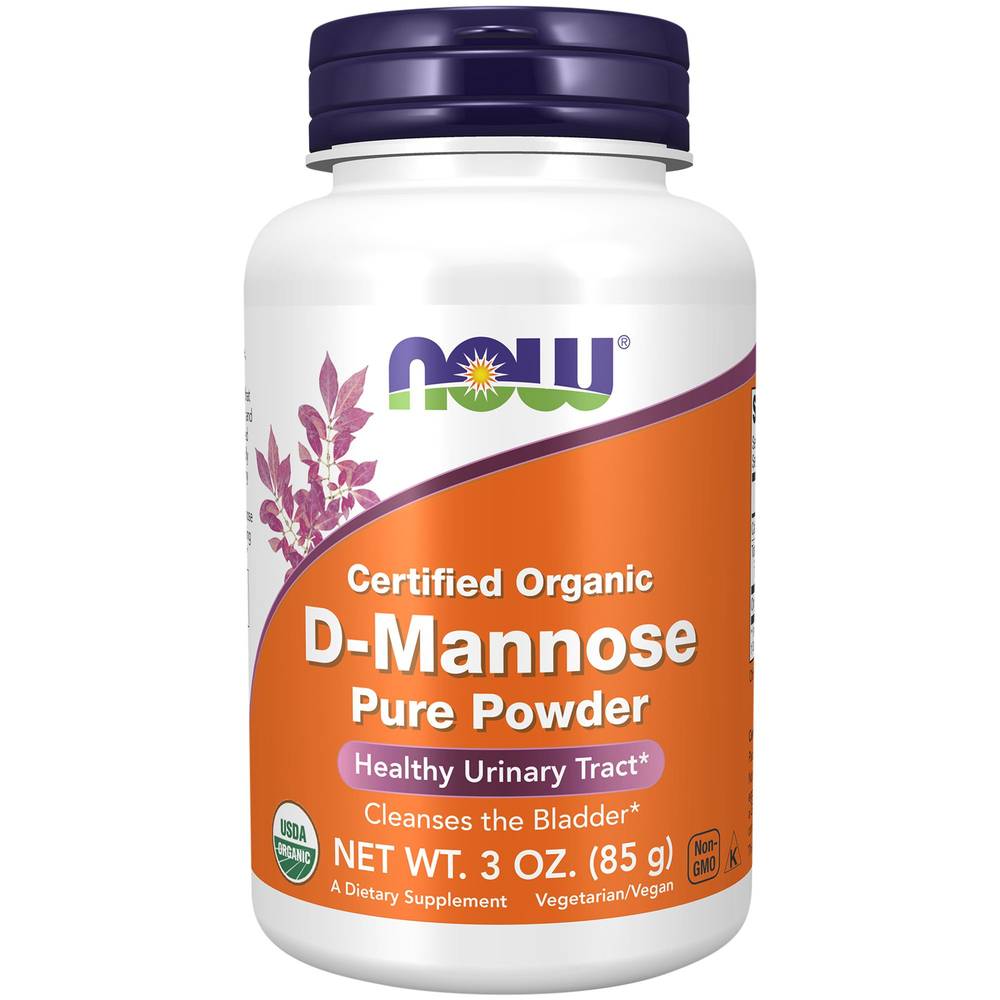 NOW 100% Pure D-Mannose Powder - Healthy Urinary Tract (3 oz)