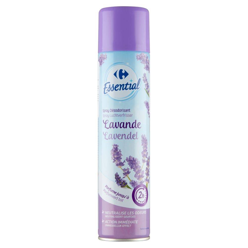 Carrefour Essential Odświeżacz powietrza w sprayu lawenda 300 ml